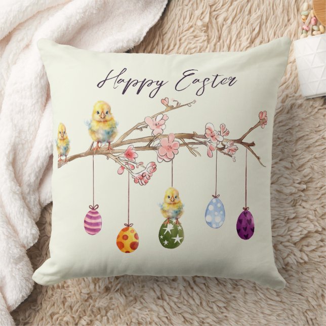 Ostereier Baby Chicks Happy Oaster Kissen (Decke)