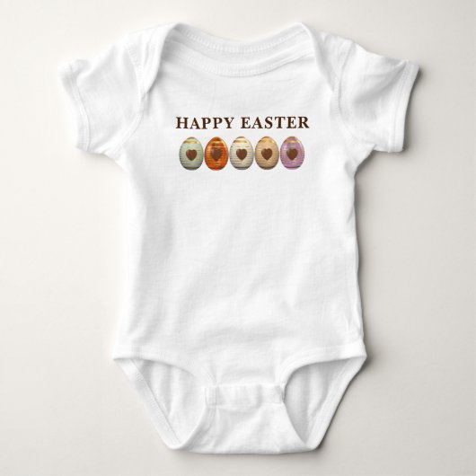 Ostereier Baby Strampler (Vorderseite)