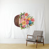Ostereier Basket Frühlingsblumen Wandteppich (Beispiel (Horizontal))