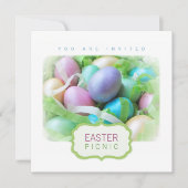 Ostereier Basket Picknick Einladung (Vorderseite)