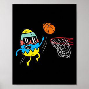 Ostereier Basketball Niedliche Sportler Männer Jun Poster
