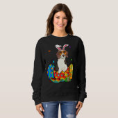 Ostereier Beagle Bunny Dog Vater Hunde Mama Sweatshirt (Vorne ganz)
