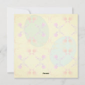 Ostereier-Blankkarte Feiertagskarte (Rückseite)