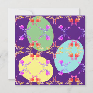 Ostereier-Blankkarte Feiertagskarte