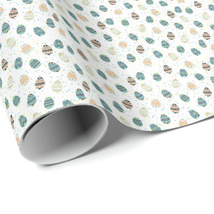 Ostereier (blau) Packpapier