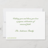 Ostereier, Blume Fotokarte Einladung (Rückseite)