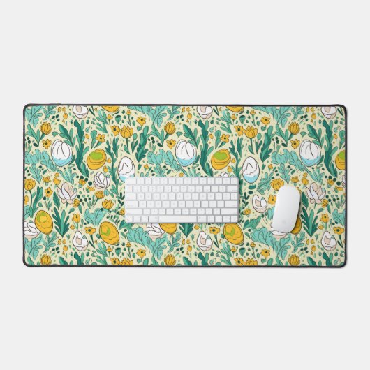 Ostereier Blume Frühjahr Nr. 2 Schreibtischunterlage (Tastatur & Maus)