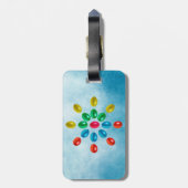 Ostereier Blume Gepäckanhänger (Rückseite vertikal)