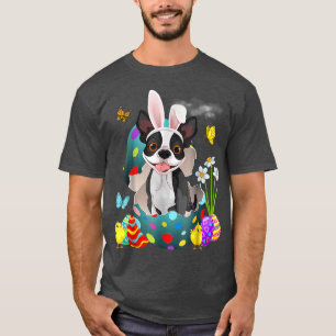 Ostereier Boston Terrier Bunny Dog Gaben Hund Vate T-Shirt