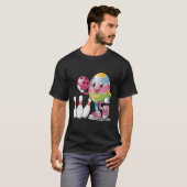Ostereier Bowling-Team L T-Shirt (Vorne ganz)