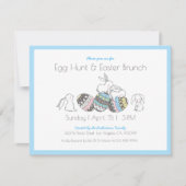 Ostereier & Bräuche Ei-Jagd/Brunch Einladung (Vorderseite)