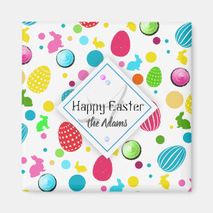 Ostereier, Bunne, Kekse, Monogramm Magnet