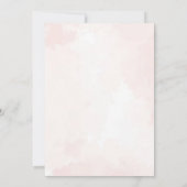 Ostereier Bunny Baby Girl Dusche Einladung (Rückseite)