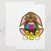 Ostereier Bunny Briefpapier (Vorne/Hinten)