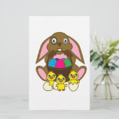 Ostereier Bunny Briefpapier (Stehend Vorderseite)