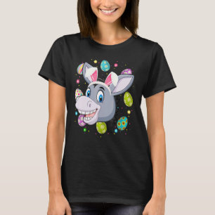 Ostereier Bunny Ear Donkey Gefecht Ostersonntag T-Shirt
