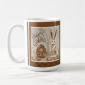 Ostereier Bunny Folk Niedlich Ihren Namen Inspiriv Kaffeetasse (Links)