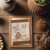 Ostereier Bunny Folk Niedliche Inspirivität Karte