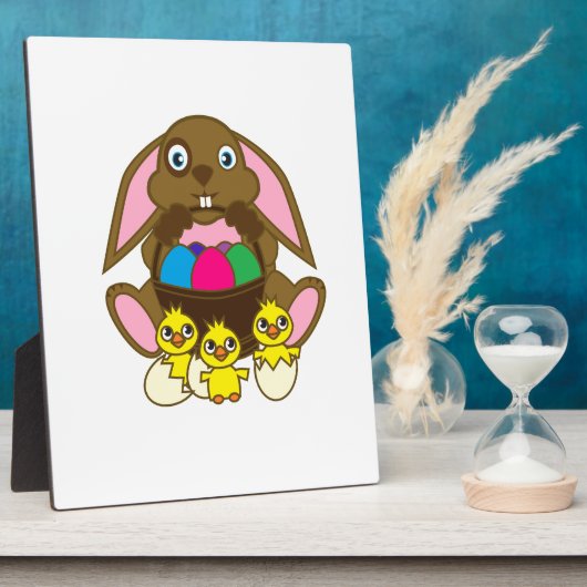 Ostereier Bunny Fotoplatte (Seite)