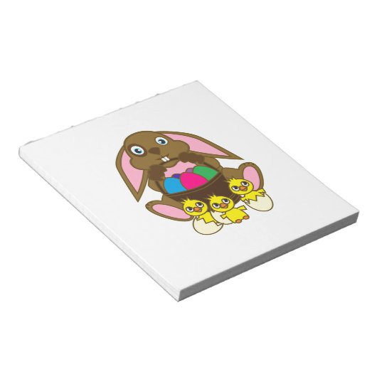 Ostereier Bunny Notizblock (angewinkelt)