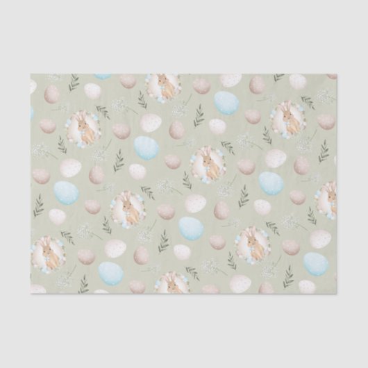 Ostereier & Bunny Pattern Gewebe Papier (Vorderseite)
