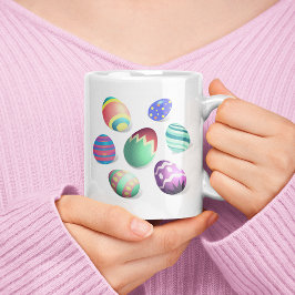 Ostereier Bunte dekorative Ostereier Niedlicher Sp Kaffeetasse