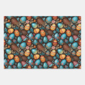 Ostereier Bunter Frühling Geschenkpapier Set (Vorderseite)