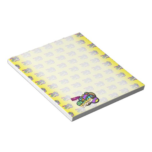 Ostereier Cartoon Notepad Notizblock (angewinkelt)
