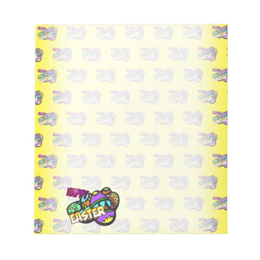 Ostereier Cartoon Notepad Notizblock (Vorderseite)