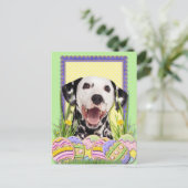 Ostereier-Cookies - Dalmatiner Feiertagspostkarte (Stehend Vorderseite)