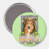 Ostereier-Cookies - Sheltie Magnet (Vorderseite/Rückseite)
