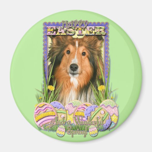 Ostereier-Cookies - Sheltie Magnet (Vorne)