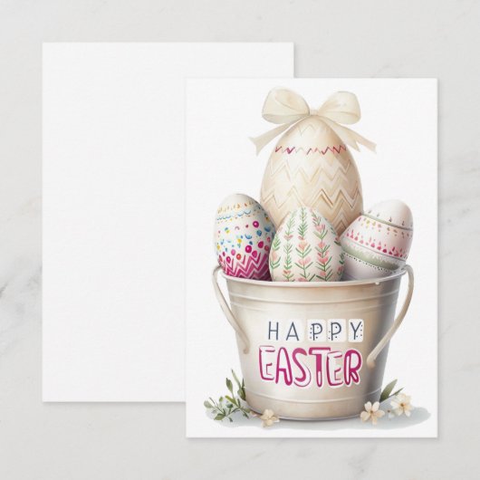 Ostereier Dankeskarte (Vorne/Hinten)