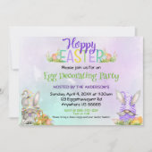 Ostereier: Dekorieren der Einladung (Vorderseite)