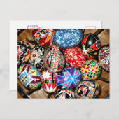 Ostereier der Ukraine Postkarte (Vorne/Hinten)