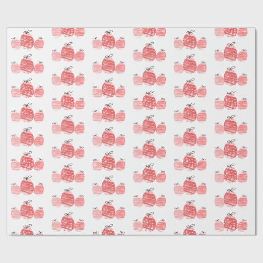 Ostereier Doodle Wrapping Paper Geschenkpapier (Flach)