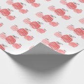 Ostereier Doodle Wrapping Paper Geschenkpapier (Ecke)