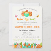 Ostereier Einladung (Vorderseite)