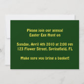 Ostereier Einladung (Rückseite)