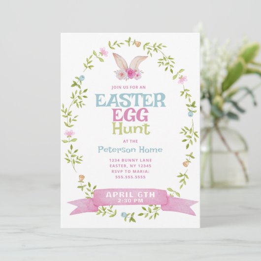 Ostereier Einladung (Stehend Vorderseite)