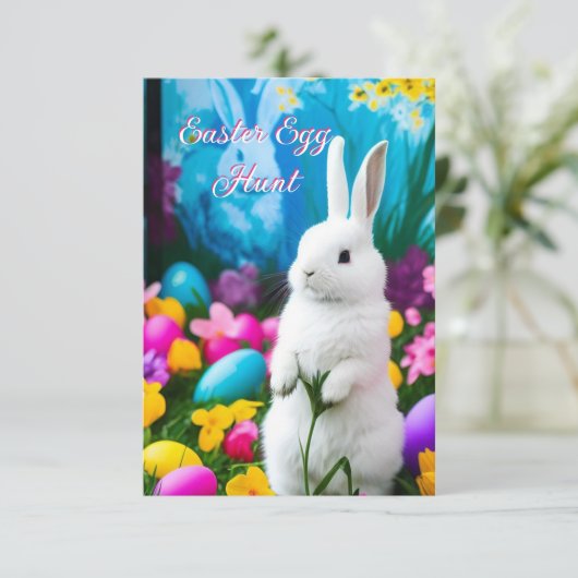 Ostereier Einladung (Stehend Vorderseite)