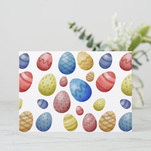 Ostereier  einladung (Stehend Vorderseite)