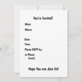 Ostereier - Einladung (Rückseite)