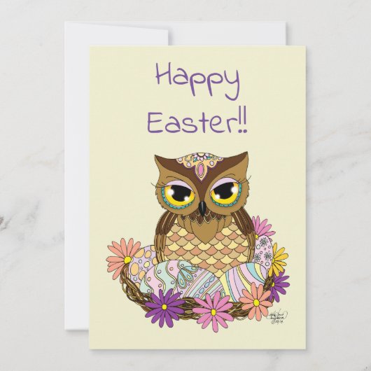 Ostereier Einladung (Rückseite)