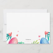 Ostereier - Einladung an der Grenze zum Party (Rückseite)