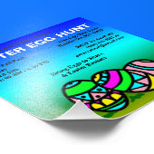 Ostereier - Einladung zur Budgethilfegräse Fotodruck (Ecke)