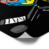 Ostereier Eishockey Niedlichen Sportler Männer Jun Poster (Ecke)