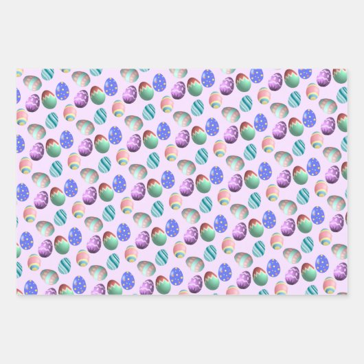 Ostereier, Färbeeier, Frühling, Ostereier, Party, Geschenkpapier Set (Vorderseite 2)