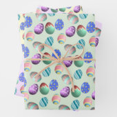 Ostereier, Färbeeier, Frühling, Ostereier, Party, Geschenkpapier Set (Beispiel)