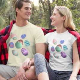 Ostereier farbenfroh dekorativ Ostereier Jagd Spaß T-Shirt